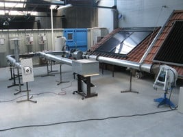 Travaux pratiques sur plateforme pédagogique du CETIAT dédiée aux réseaux aérauliques et la ventilation