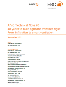 publication AIVC 40 ans ventilation