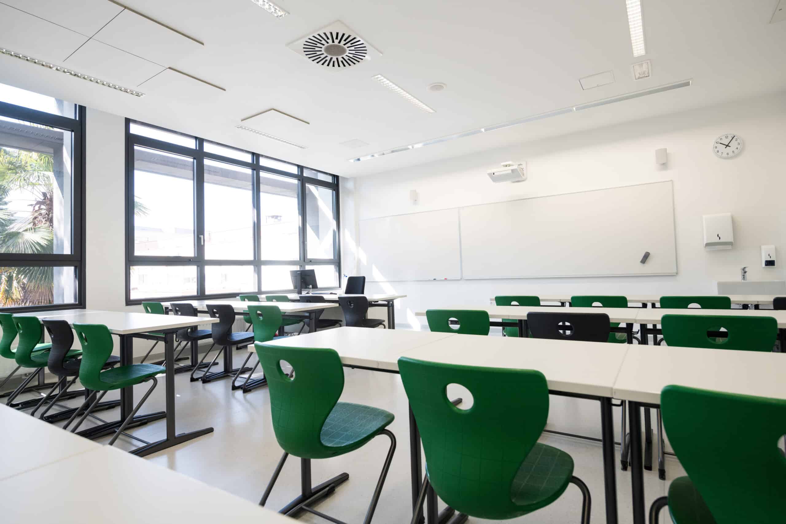 Ventilation dans une salle de classe
